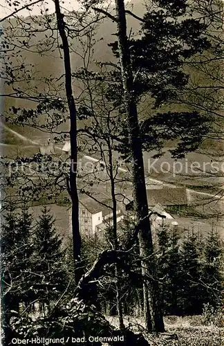 AK / Ansichtskarte Oberhoellgrund_Waldbrunn Schankbetrieb Zur Muehle Gaststaette Ansicht vom Waldrand aus 