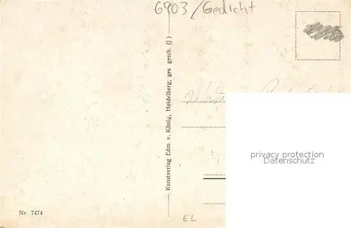 AK / Ansichtskarte Neckargemuend Die Perle des Neckartales Gedicht Neckargemuend