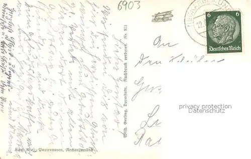 AK / Ansichtskarte Neckargemuend Panorama Blick auf den Dilsberg Neckargemuend