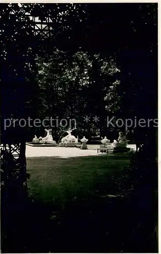 AK / Ansichtskarte Schwetzingen Hirschgruppe im Schlossgarten Schwetzingen
