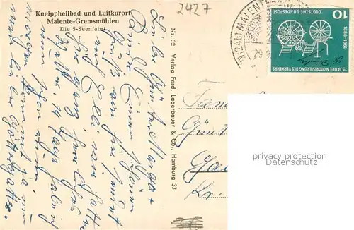 AK / Ansichtskarte Malente Gremsmuehlen Anleger 5 Seen Fahrt Dieksee Kneippheilbad Luftkurort Holsteinische Schweiz Malente Gremsmuehlen