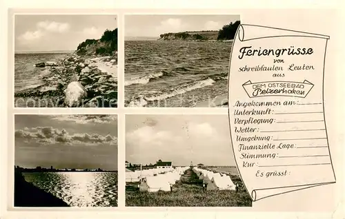 AK / Ansichtskarte Pelzerhaken Kuestenpanorama Abendstimmung Zeltplatz Ostseebad Pelzerhaken
