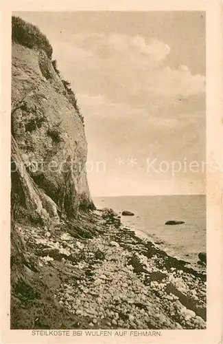 AK / Ansichtskarte Wulfen_Fehmarn Steilkueste Wulfen Fehmarn