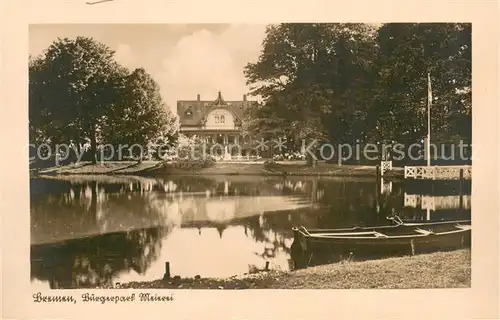 AK / Ansichtskarte Bremen Buergerpark und Meierei Bremen