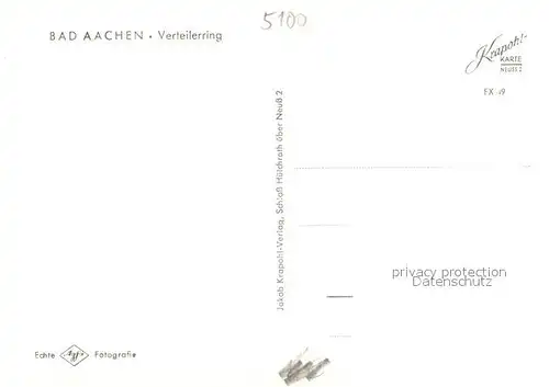 AK / Ansichtskarte Bad_Aachen Verteilerring Europaplatz Bad_Aachen