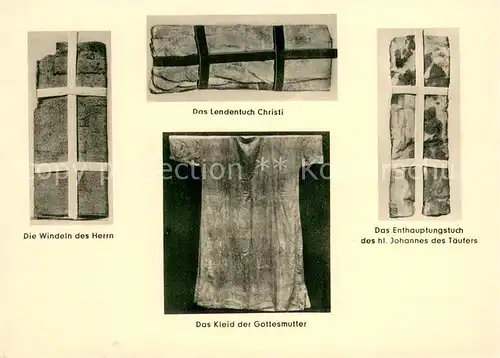 AK / Ansichtskarte Aachen Vier Heimligtuemer im Dom Windeln d. Herrn Kleid d. Gottesmutter Aachen