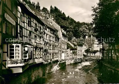 AK / Ansichtskarte Monschau Fachwerkhaeuser an der Rur Hotel zum Stern Monschau