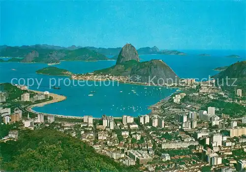 AK / Ansichtskarte Rio_de_Janeiro Panorama Botafogo mit Zuckerhut Rio_de_Janeiro