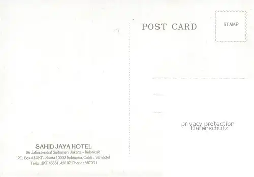 AK / Ansichtskarte Jakarta Sahid Jaya Hotel Jakarta