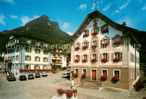 AK / Ansichtskarte Gersau_Vierwaldstaettersee Hof Gersau Haus fuer Ferien und Erholung Rathaus Gersau_Vierwaldstaettersee