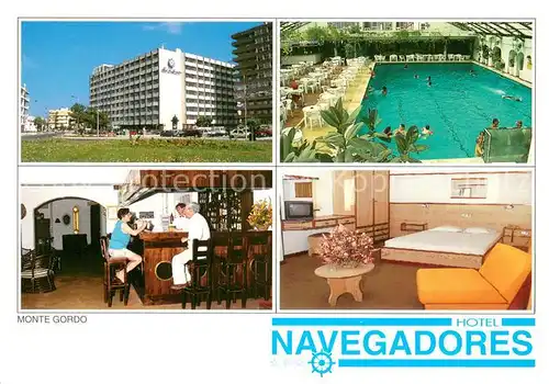 AK / Ansichtskarte Monte_Gordo Hotel Navegadores Algarve Pool Monte Gordo