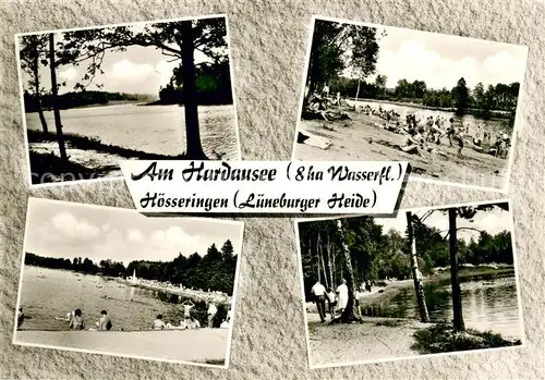 AK / Ansichtskarte Hoesseringen Hardausee Strandpartie Lueneburger Heide Hoesseringen