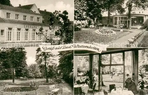 AK / Ansichtskarte Bad_Westernkotten Kurhaus Park Gaststaette Bad_Westernkotten