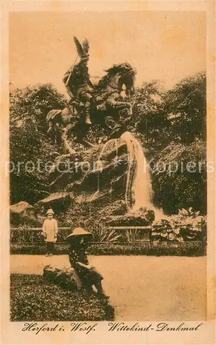 AK / Ansichtskarte Herford Wittekind Denkmal Herford