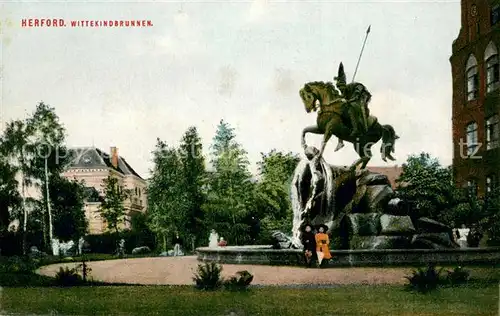 AK / Ansichtskarte Herford Wittekinderbrunnen Herford