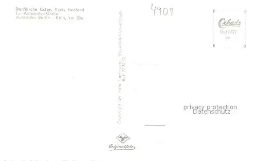 AK / Ansichtskarte Herford Dorfkirche Exter Innen und Aussen Herford