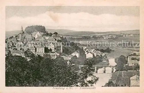 AK / Ansichtskarte Arnsberg_Westfalen Totalansicht Arnsberg_Westfalen