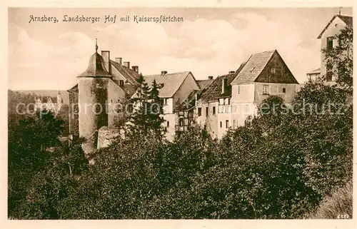 AK / Ansichtskarte Arnsberg_Westfalen Landsberger Hof mit Kaiserpfoertchen Arnsberg_Westfalen