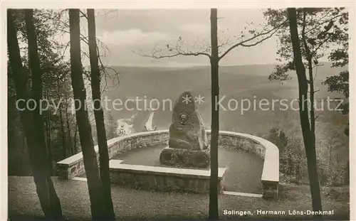AK / Ansichtskarte Solingen Hermann Loens Denkmal Solingen