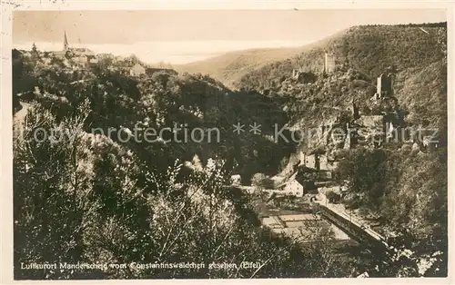 AK / Ansichtskarte Manderscheid_Eifel Ausblick vom Constantinswaeldchen Manderscheid Eifel