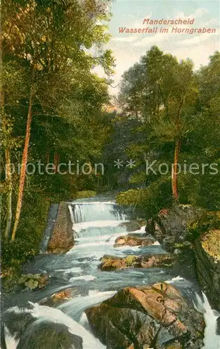 AK / Ansichtskarte Manderscheid_Eifel Wasserfall im Horngraben Manderscheid Eifel
