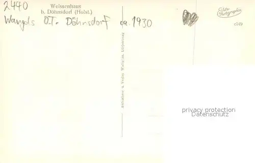 AK / Ansichtskarte Doehnsdorf Weissenhaus Doehnsdorf