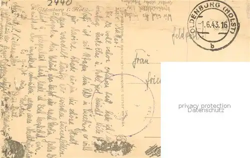 AK / Ansichtskarte Oldenburg_Holstein Der Eiz Oldenburg_Holstein