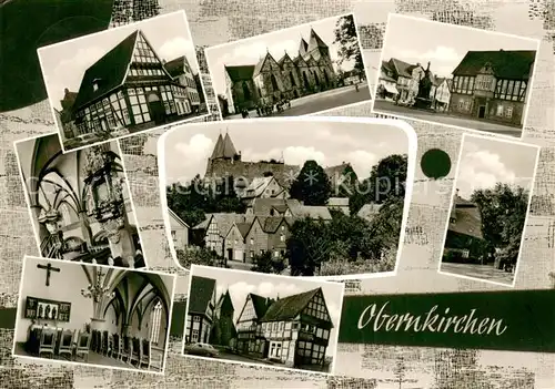 AK / Ansichtskarte Obernkirchen Grafschaft Schaumburg Orts und Teilansichten Kirchen Obernkirchen