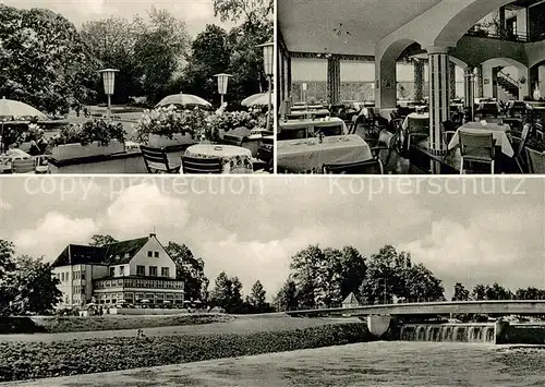 AK / Ansichtskarte Bad_Oeynhausen Staatl Sielterrassen Gastraum Park Bad_Oeynhausen