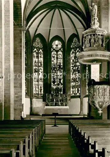 AK / Ansichtskarte Soest_DE_NRW Ev luth St Petrikirche Hallenchor Kanzel 