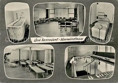 AK / Ansichtskarte Bad_Sassendorf Kurmittelhaus Kureinrichtungen Speisesaal Hallenbad Bad_Sassendorf