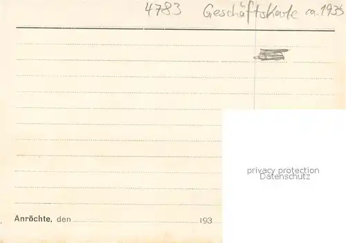 AK / Ansichtskarte Anroechte Gasthof und Kolonialwarenhandlung Geschaeftskarte Anroechte