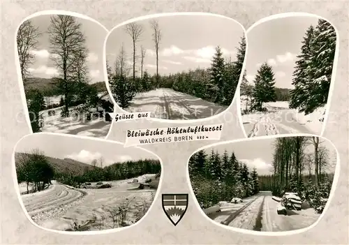 AK / Ansichtskarte Bleiwaesche Waldhaus Fischer Winterpartien Bleiwaesche
