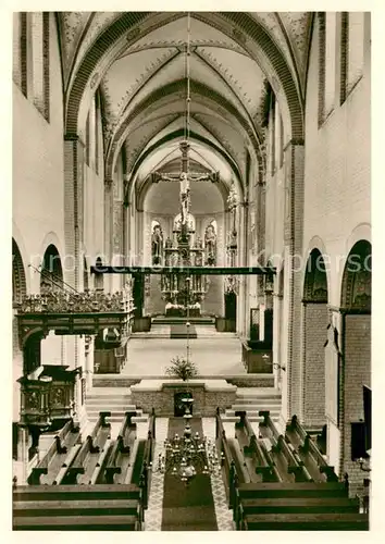 AK / Ansichtskarte Ratzeburg Dom Mittelschiff Ratzeburg