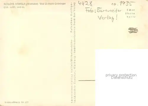 AK / Ansichtskarte Darfeld Schloss Darfeld Darfeld