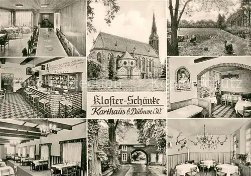 AK / Ansichtskarte Duelmen Kloster Schaenke Karthaus Gastraeume Bar  Duelmen