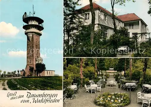 AK / Ansichtskarte Havixbeck Ausflugslokal Zum Waldfrieden Aussichtsturm Gartenterrasse Havixbeck