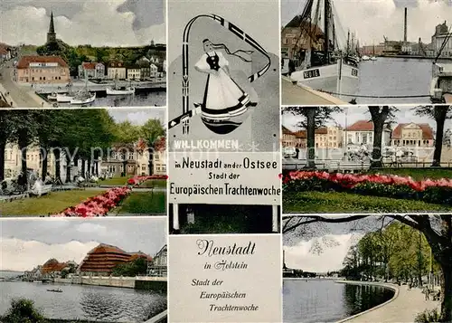 AK / Ansichtskarte Neustadt_Holstein Stadt der Europaeischen Trachtenwoche Teilansichten Neustadt_Holstein