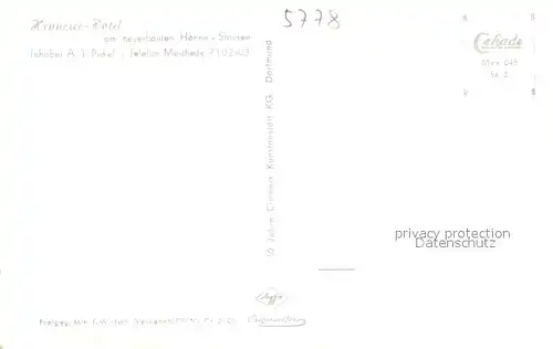 AK / Ansichtskarte Meschede Hennesee Hotel  Meschede