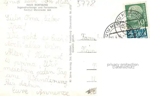 AK / Ansichtskarte Meschede Haus Dortmund Meschede