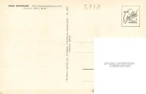 AK / Ansichtskarte Meschede Haus Dortmund Meschede