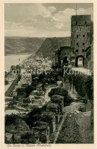 AK / Ansichtskarte St_Goar mit Ruine Rheinfels St_Goar