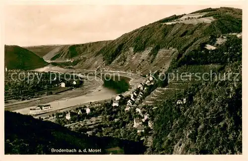 AK / Ansichtskarte Brodenbach_Mosel Panorama 