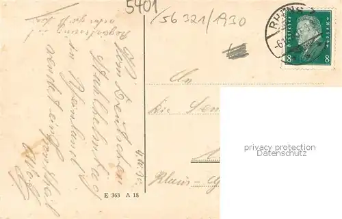 AK / Ansichtskarte Rhens Rheinpartie mit Burg Stolzenfels Rhens