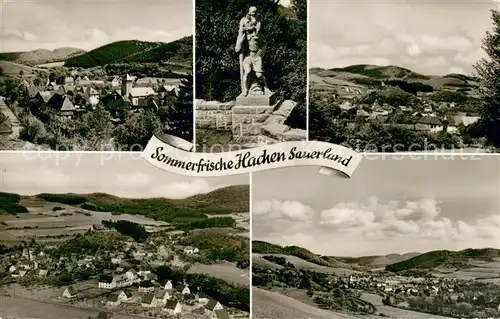 AK / Ansichtskarte Hachen_Sauerland Panorama Denkmal  Hachen_Sauerland