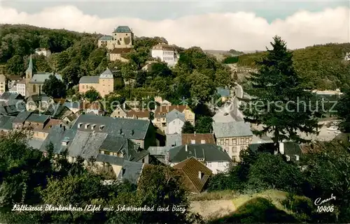 AK / Ansichtskarte Blankenheim_Eifel mit Schwimmbad und Burg Blankenheim_Eifel