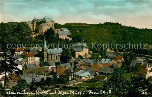 AK / Ansichtskarte Blankenheim_Eifel Jugendburg und Strandbad Blankenheim_Eifel