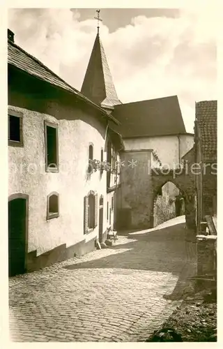AK / Ansichtskarte Kronenburg_Eifel Dorfgasse Kirche Kronenburg Eifel
