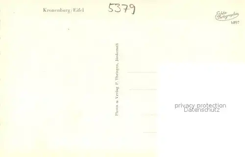 AK / Ansichtskarte Kronenburg_Eifel Dorfgasse Kirche Kronenburg Eifel