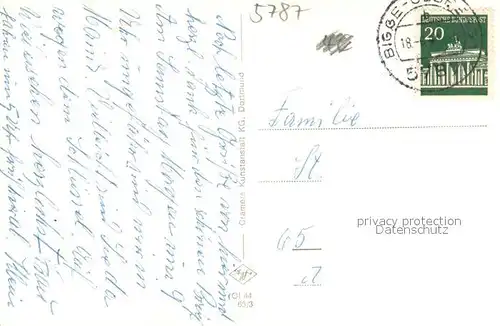 AK / Ansichtskarte Olsberg_Sauerland Partie an der Ruhr Olsberg_Sauerland